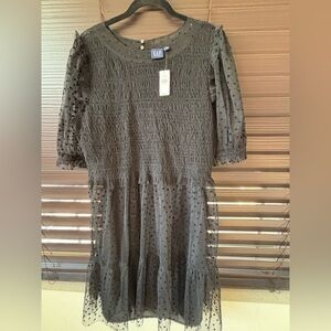 GAP black tulle dress